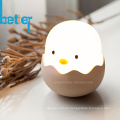 Lámpara de cabecera de pollo para bebé con luz de noche led recargable